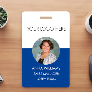 Logo employee round Photo ID ID Badge