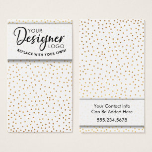 Logo Faux Gold Confetti Earring Holder Display