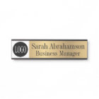 Logo Faux Gold Corporate Business Office Door Sign