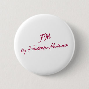 logo [FM BY FEDERICO MAHORA] 6 Cm Round Badge