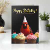 Logo Fun Cute Corporate Cardinal Bird Birthday
