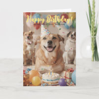 Logo Fun Cute Puppy Dog Corporate Birthday