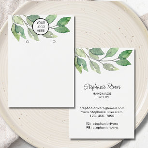 Logo Greenery Jewellery Earrings Display Cards