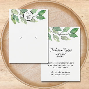Logo Greenery Jewellery Earrings Display Cards
