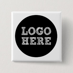 Logo Here 15 Cm Square Badge
