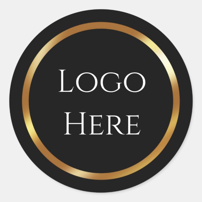 Logo Here  Classic Round Sticker (Front)