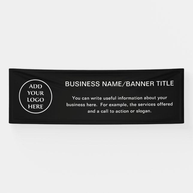 Logo Here Corporate Business Professional Company Banner (Horizontal)