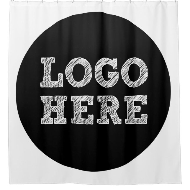 Logo Here Shower Curtain (Front)