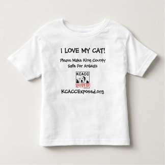 logo, I LOVE MY CAT!, KCACCExposed.org, Please ... Toddler T-Shirt