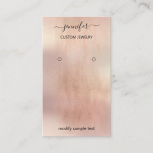 Logo Jewellery Card Social Media  Rose Blush