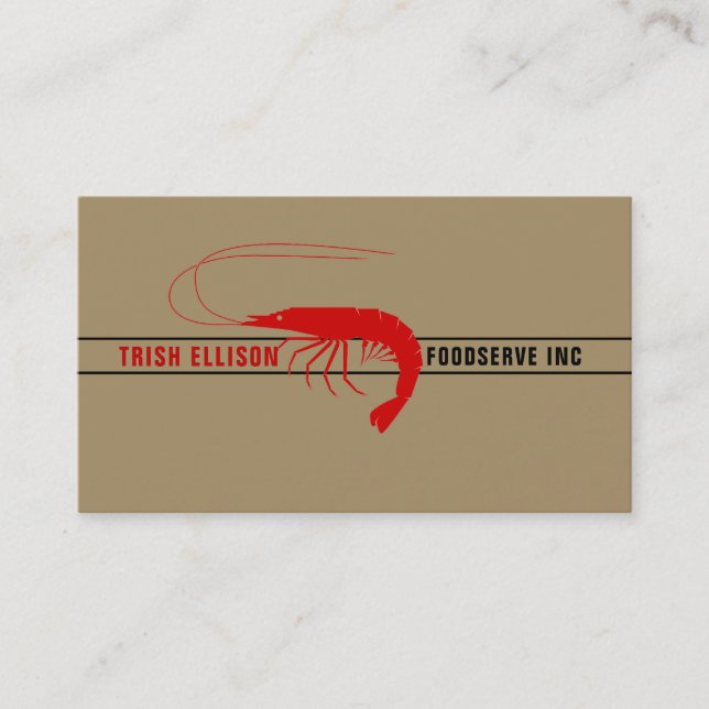 Logo Kraft Typography Custom Template Card (Front)