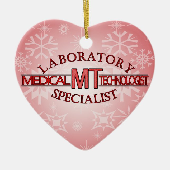 LOGO LABORATORY SPECIALIST MT MEDICAL TECHNOLOGIST CERAMIC ORNAMENT (Front)