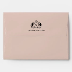 Logo Lion Monogram Elegant Brown Envelope