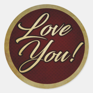 Logo - Love You! Classic Round Sticker