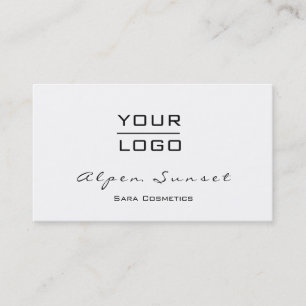 Logo Makeup Artist Black White  Simply Business Card