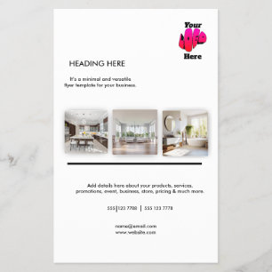 Logo Minimal Photo Business Marketing Flyer