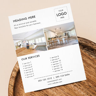 Logo Minimal Photo Business Marketing Flyer