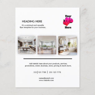 Logo Minimal Photo Business Marketing Flyer