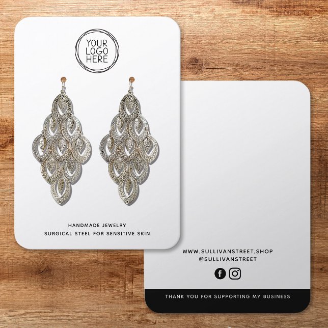 Logo Minimalist Jewellery Display Card (Creator Uploaded)