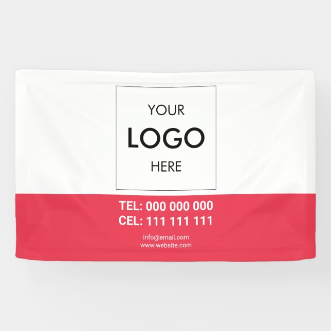 Logo Minimalist Modern Business Banner (Horizontal)