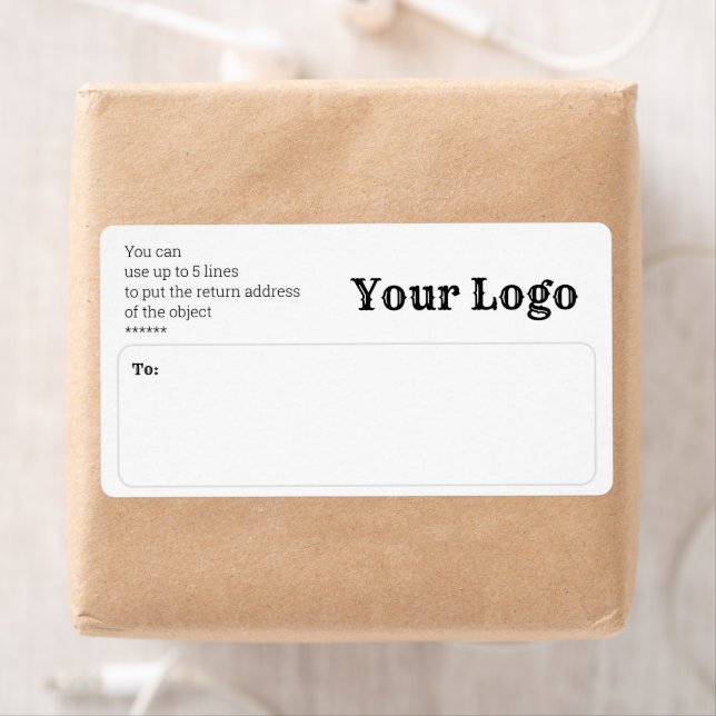 Logo Minimalist Return Address Label (Insitu)