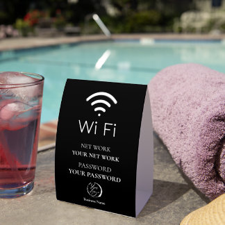 Logo Minimalist Wifi QR Code | Network Password