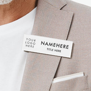 Logo Modern Big Fonts Basic Simple White Title Name Tag