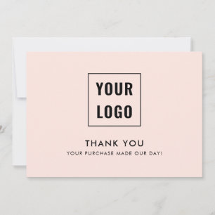 Logo Modern Professional Thank You Card