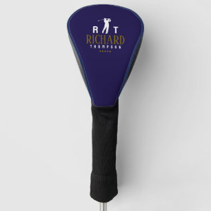 Logo Monogram for Cool Golfers Blue Golf Head Cover