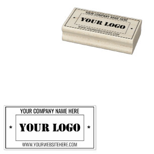Logo Name Info Professional Rubber Stamp Example