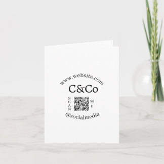 logo name letter company social media website QR Announcement