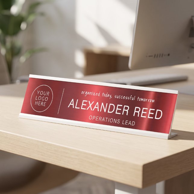 Logo Name Plates Personalised Chic Red (Logo Name Plates Personalized Chic Red)