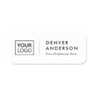 Logo name title light grey divider white