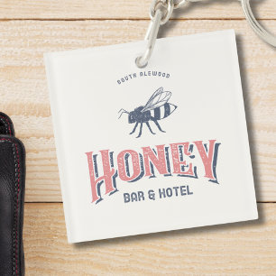 Logo of Honey Bar and Hotel Key Ring