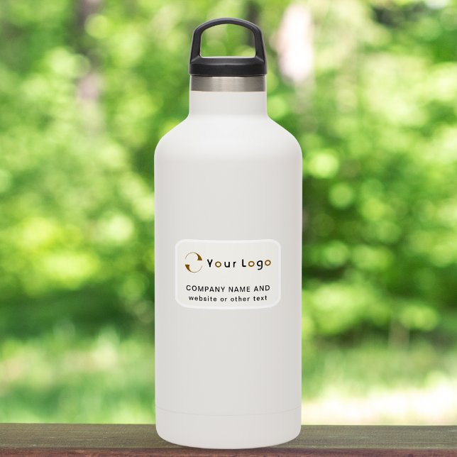 Logo on Off white rectangle Bottle Business Vinyl (Creator Uploaded)