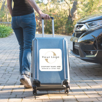 Logo on Off white square Business Vinyl Bumper
