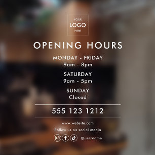Logo Open Hours Social Media Business