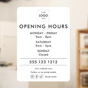 Logo Open Hours Social Media Business