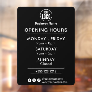 Logo Open Hours Social Media Business