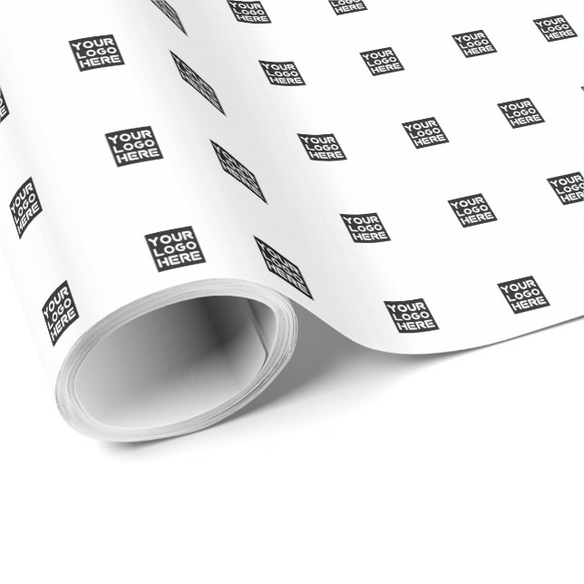 Logo or Any Image Pattern Printed-All-Over Wrapping Paper (Roll Corner)
