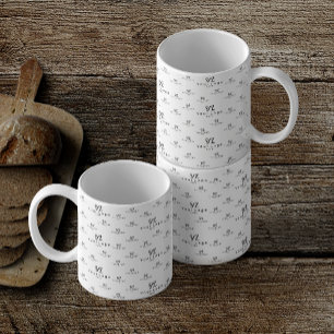 Logo pattern Business Brand Simple Minimal Coffee  Mug