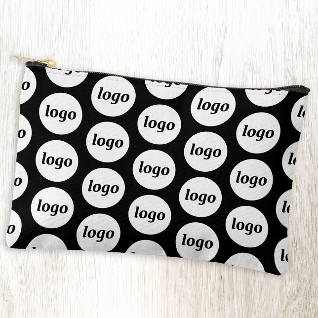 Logo Pattern Business Promotional Branding Accessory Pouch (Logo pattern business promotional cosmetic stationery or accessory zip pouch)