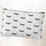 Logo Pattern Business Promotional Branding Accessory Pouch<br><div class="desc">Add your own logo to this design.  Minimalist and professional.  Great for a promotional product for your employees,  staff,  clients and customers. Ideal for trade shows,  travel,  corporate or sporting events and giveaways. For other versions,  see the collection.</div>