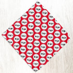 Logo Pattern Business Promotional Branding Red Bandana<br><div class="desc">Add your own logo to this simple tiling pattern for a promotional product for your business.  Wear them yourself,  give them to your dog,  to your staff and employees as part of their uniform,  or to your customers and clients and their pets. Great for trade shows and corporate events.</div>