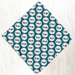 Logo Pattern Business Promotional Teal Green Bandana<br><div class="desc">Add your own logo to this simple tiling pattern for a promotional product for your business.  Wear them yourself,  give them to your dog,  to your staff and employees as part of their uniform,  or to your customers and clients and their pets. Great for trade shows and corporate events.</div>