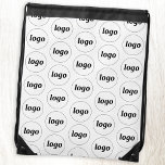 Logo Pattern Promotional Branding Business Drawstring Bag<br><div class="desc">Add your own logo to this design.  Minimalist and professional.  Great for a promotional product for your team,  employees,  staff,  clients and customers. Ideal for trade shows and corporate events.  For other versions,  see the collection.</div>