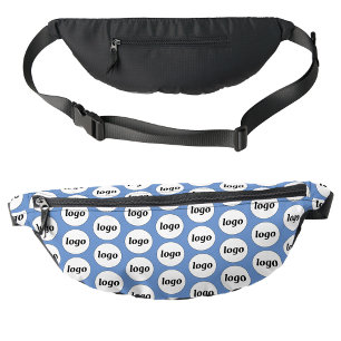 Logo Pattern Promotional Business Blue Bum Bags