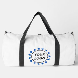 Logo Pattern Promotional Business Blush Pink Duffl Duffle Bag