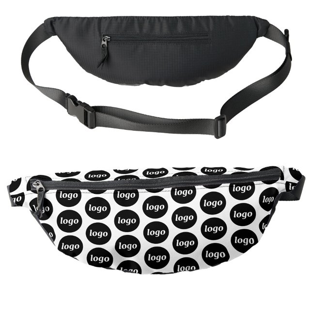 Logo Pattern Promotional Business Bum Bags (Logo pattern business promotional branding fanny pack bag)