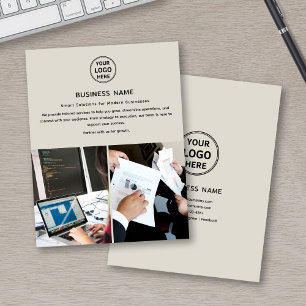 Logo Photo Modern Professional Business Flyer